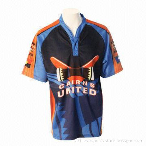 Sublimation Rugby Jerseys, Customized for Schools and Clubs